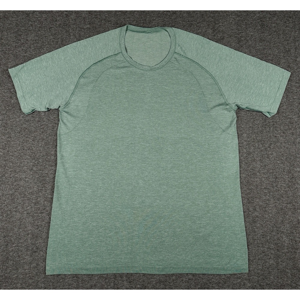 Lululemon Mens Metal Vent Tech Short Sleeve Shirt XXL Green Gym Run Yoga